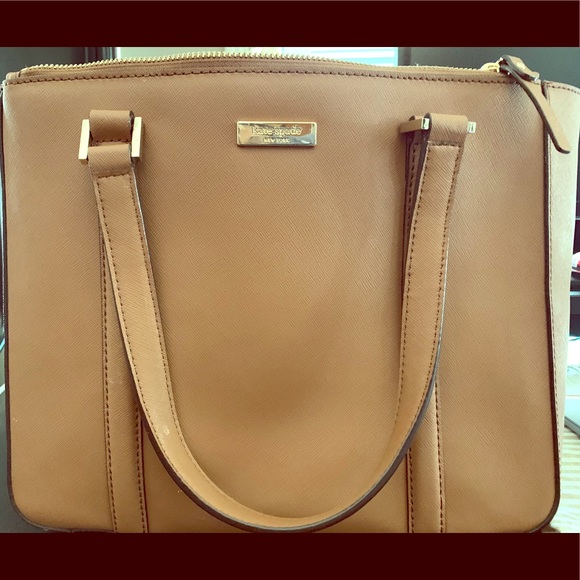 Brown leather Kate Spade purse - Picture 1 of 4